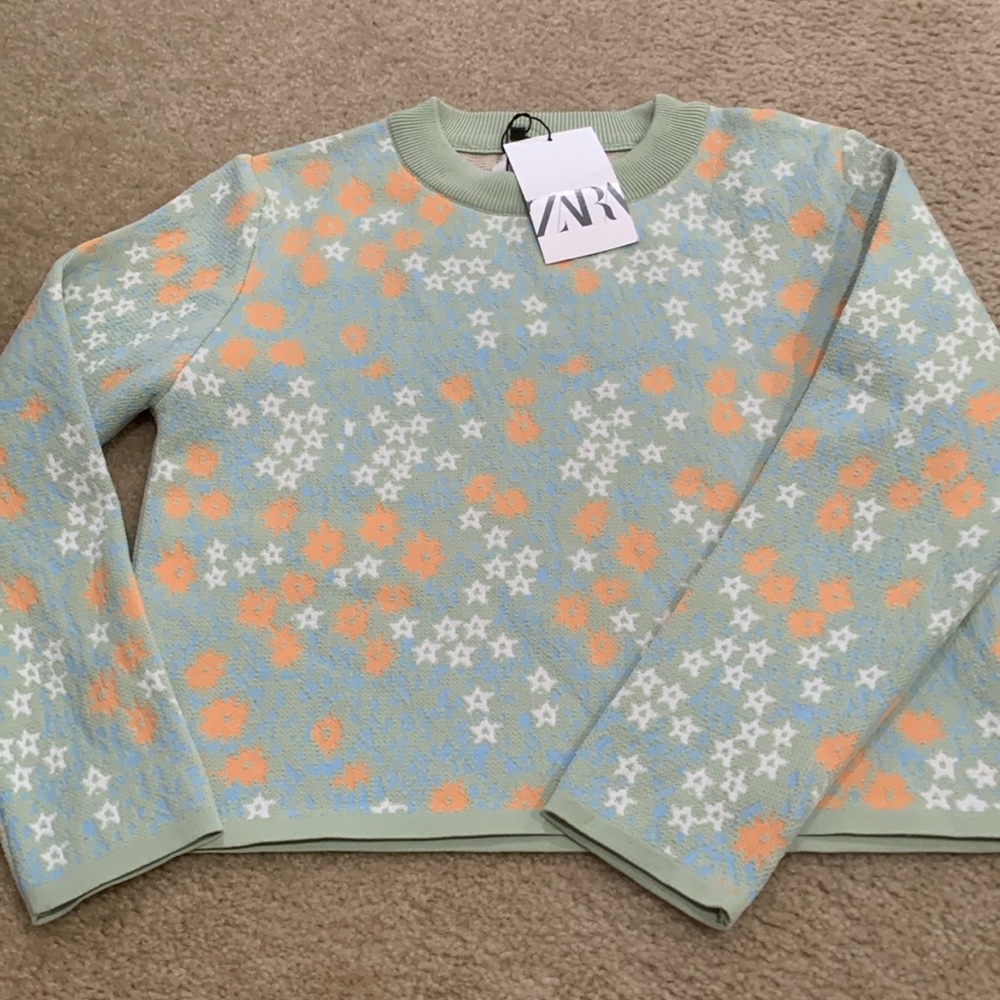 Zara Floral Sweater